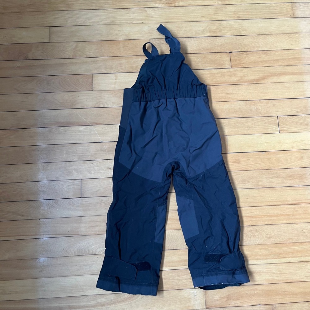 Helly Hansen Kids Snow Bib Overalls Black Navy Blue Size 110/5 Waterproof Ski - Picture 7 of 7